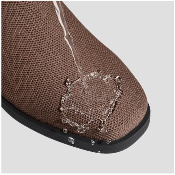 Vivaia Waterproof Square-Toe Ankle Chelsea Boots (Clara), Brown Leopard Size 42 - Picture 7 of 8